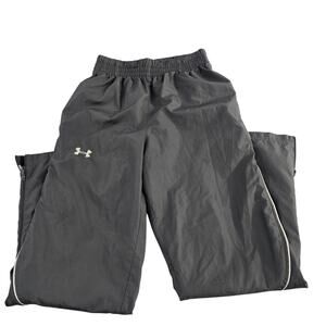 Under Armour track‎ pants gray mens small 6883